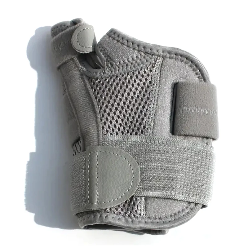 תמיכה מתכווננת לאצבע היד והאגודל לטיפול בטנדוניטיס וארטריטיס, מגן מתכוונן לאצבע היד הימנית השמאלית