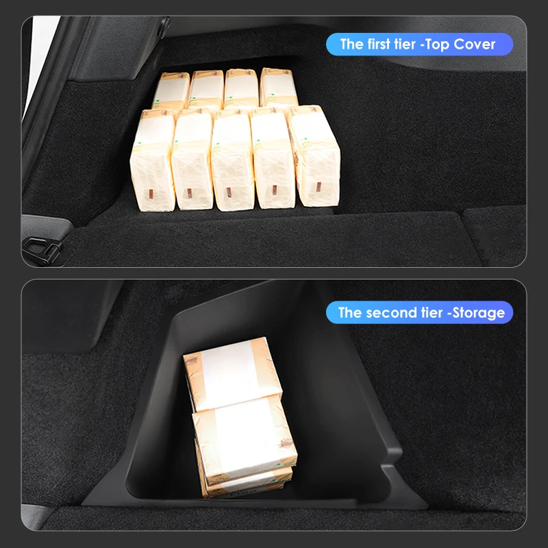 Tesla Model Y 트렁크 정리와 수납을 위한 Futhope 자동차 액세서리