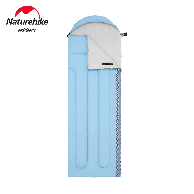 

Naturehike Envelope Sleeping Bag With Hat Sleeping Bag For Adult Outdoor Tent Camping Single Ultra-light Cotton Sleeping Bag