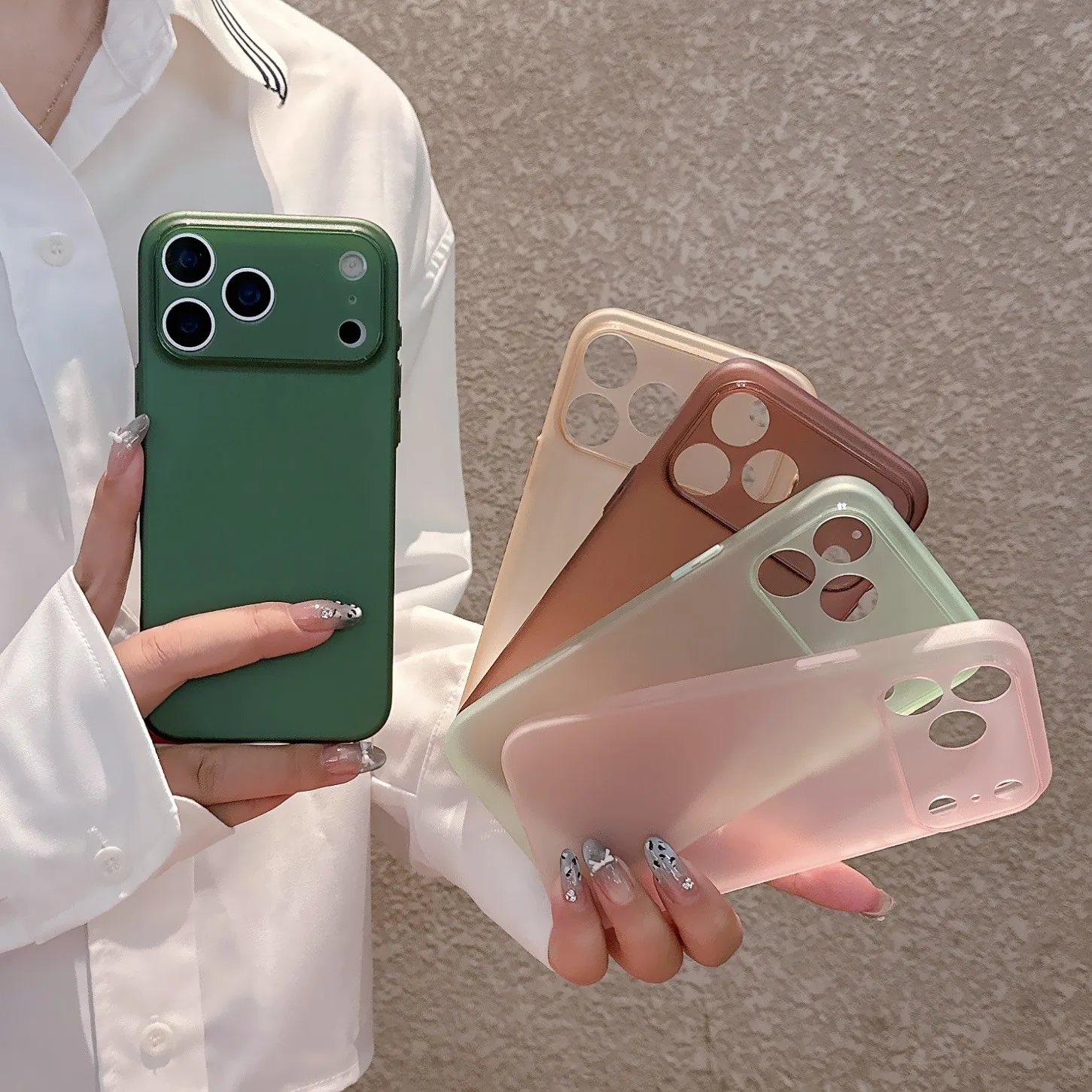 Matte Soft Silicone Ultra-Thin Protective Phone Case