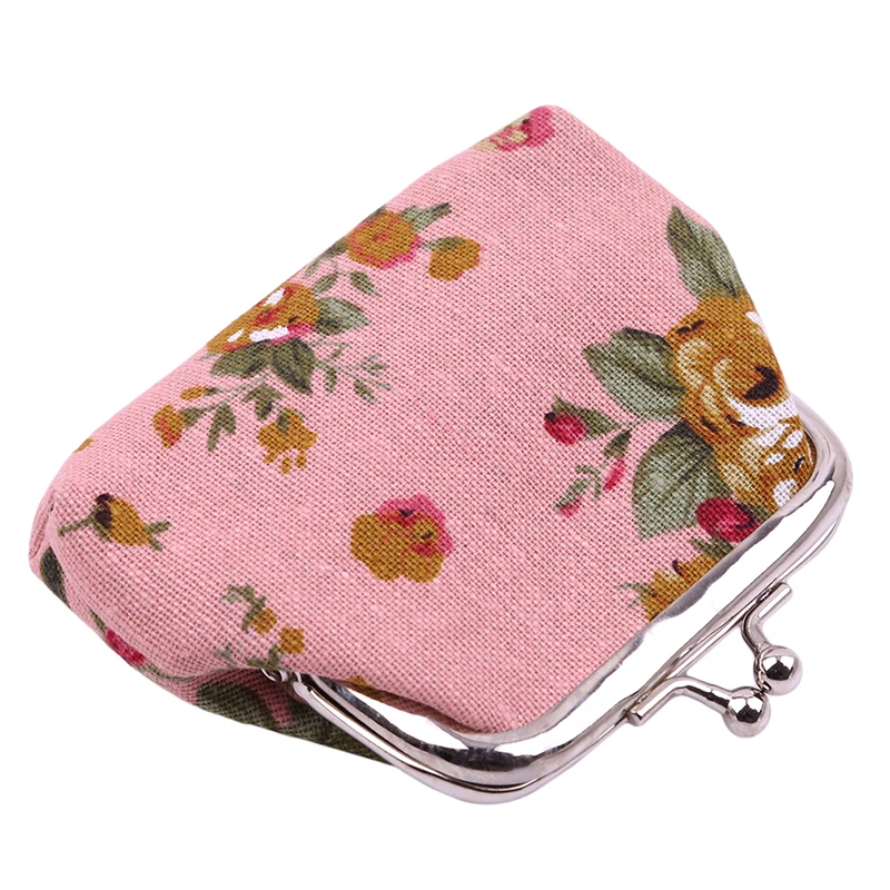 Naivety Hasp Coin Purse Lady Vintage Flower Clutch Bag 2024 New Women Retro Small Fresh Wallet High Quality Good Gift Floral Bag 4