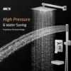 Bathtub Showers Faucet Set with Waterfall Tub Spout Shower System 3-Function Shower Faucets Sets with 10 Inch Rain Shower Head 2