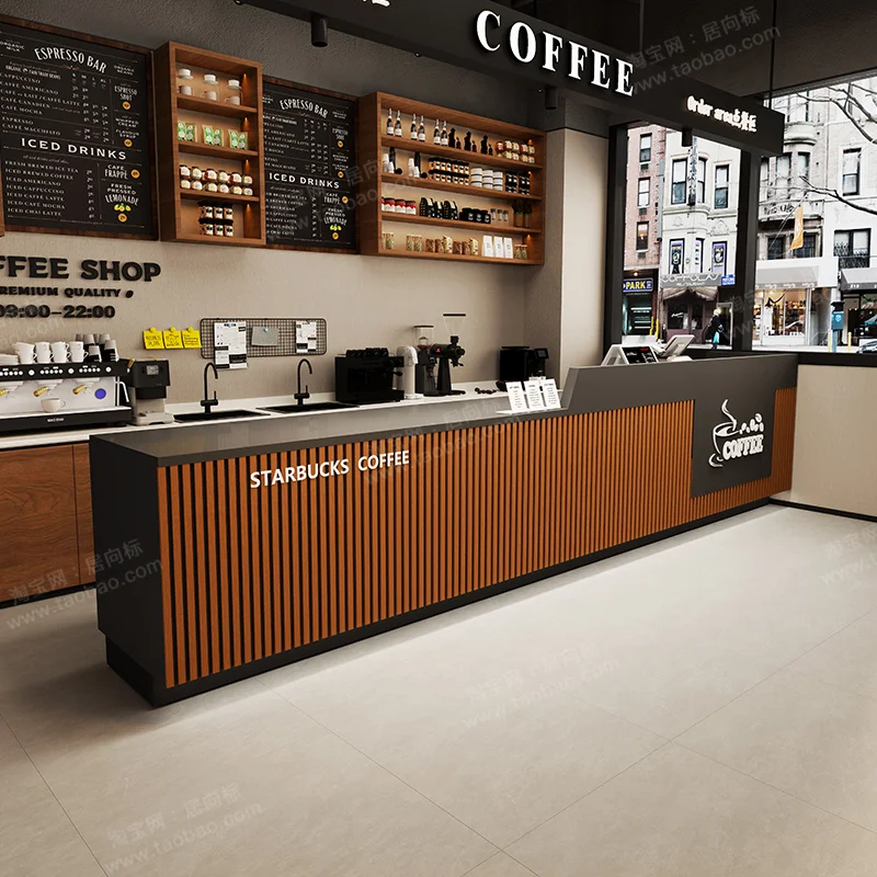 American Retro Reception Desks Coffee Cake Shop Catering Checkout Counter Church Pulpit Office Furniture Balcao Recep&ccedil;&atilde;o FYRD