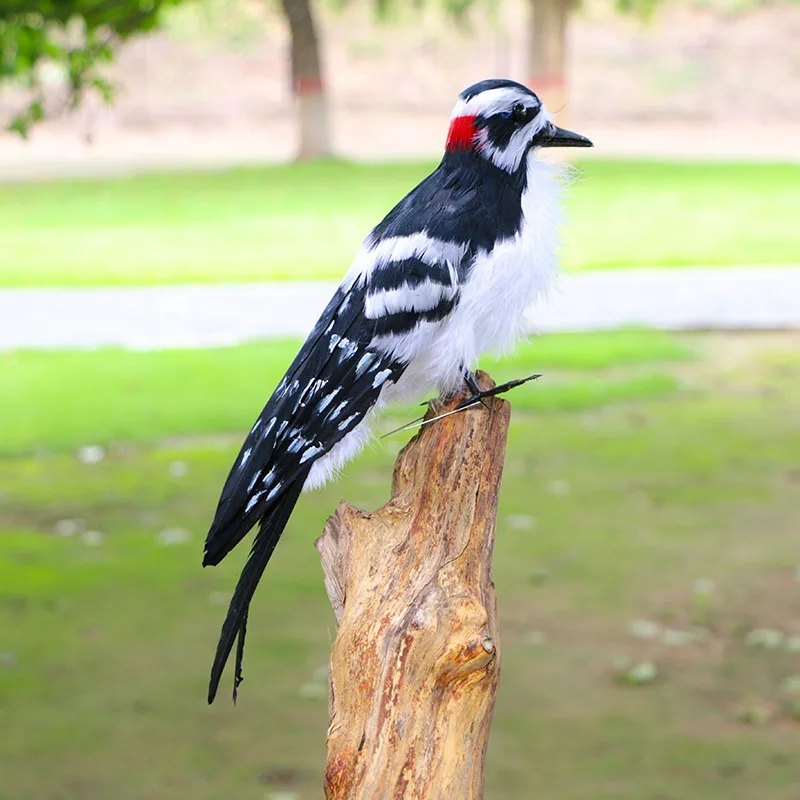 Handmade Bird woodpecker Simulation Feather Bird Film Garden Decoration ...
