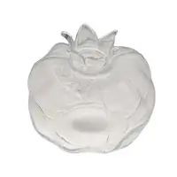 Creative Red Pomegranate Glass Vase Transparent Pomegranate Hydroponic Flower Vase Hammer Pattern Glass Fruit Vase Desktop 1
