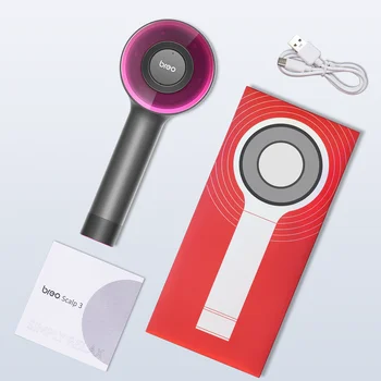 فرشاة تدليك فروة الرأس Breo Scalp3، مشط تدليك مضاد لتساقط الشعر مع IPX7 مقاوم للماء، مدلك كهربائي لاسلكي - Image 6