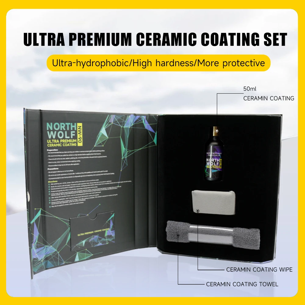 DETAILING 50ML Graphene Ceramic Coating Hydrophobic Paint Protection Car ultrapremium Coating Scratch Resistance