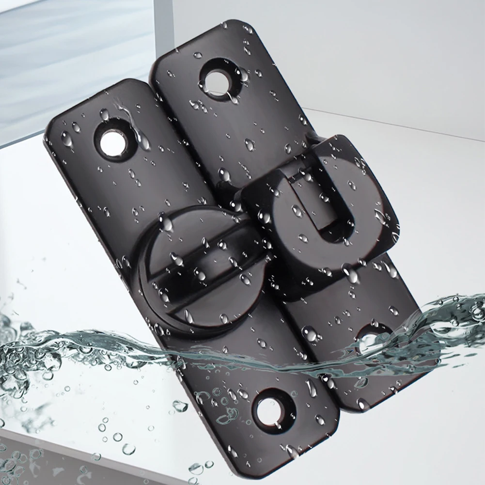 Description Picture 4 of itemDoor Lock Latch Bolt Home Security Latch Zinc Alloy 90 180 Degree Lock Bolt Bathroom Sliding Door Lock Anti-Theft Hardware ﻿