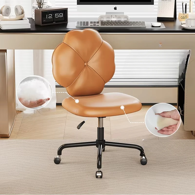 Office Computer Chair Heart Sillas Backrest Home Comfort Sedentary Study Writing Desk Rotating Lifting Dormitory Study