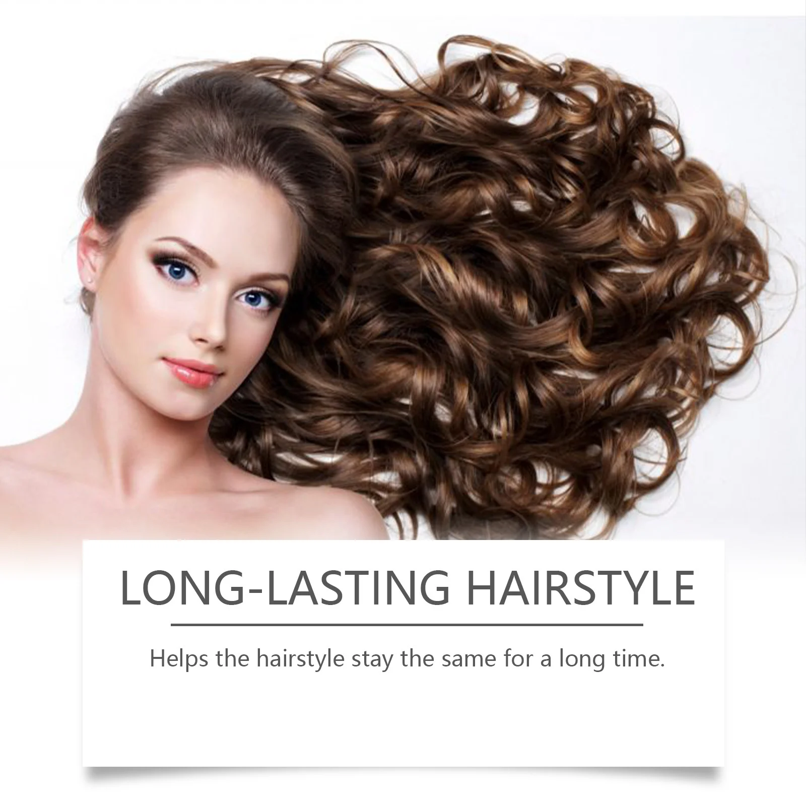 Hair Curling Cream Anti-Frizz Defines Curls Hair Elastin Enhancer Lasting Shiny Smooth Moisturizing Volumizing Cream
