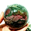 Natural Stone Pretty Ocean Jasper sphere Meditation Spirit Exorcism Feng Shui Crystal Ball Home Room Decoration Reiki Healing 1
