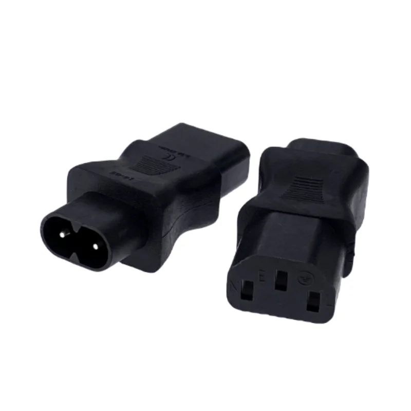 IEC 320 C8 male to C13 3Pin female power adapter, C13 to c8, C8 IEC 3Pin Female 2Pin Male