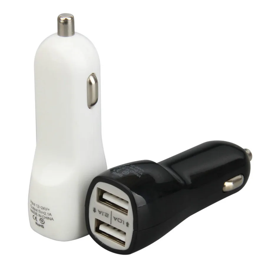 2.1A USB Car Phone Charger Mobile Phone Car Charger Universal Mini Dual