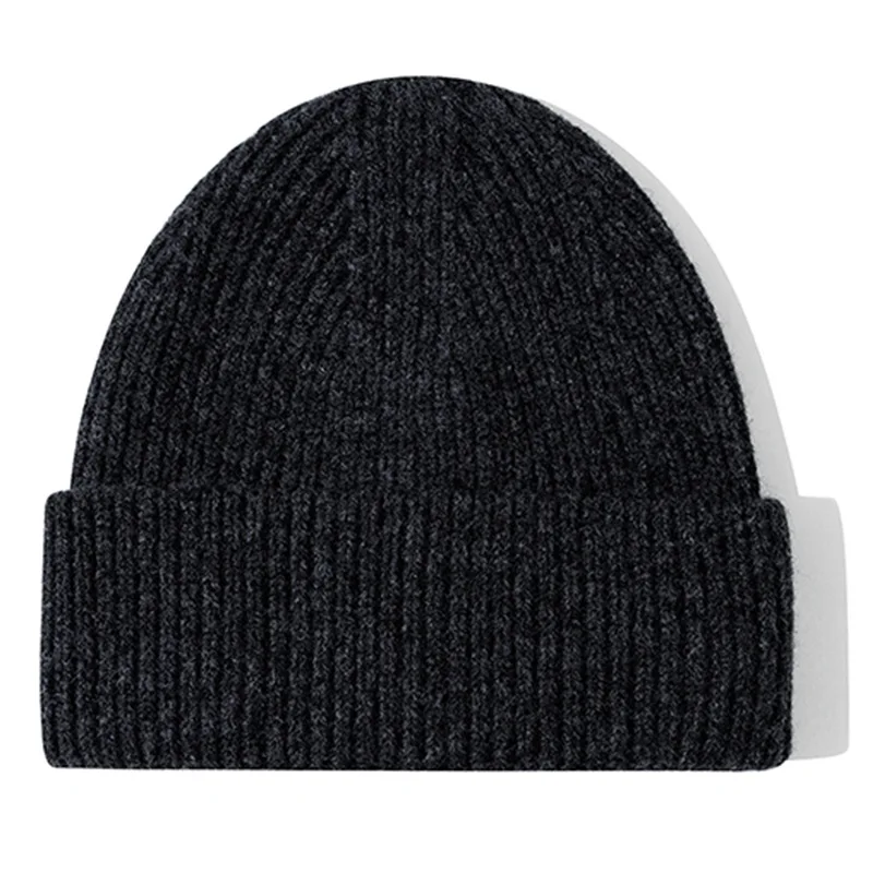 100% Merino Wool Winter Beanie Unisex Soft Knit Hat