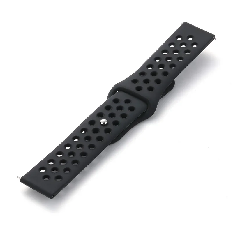 Enhanced Sports Silicone Strap, 22mm, Versatile Wristband Bracelet