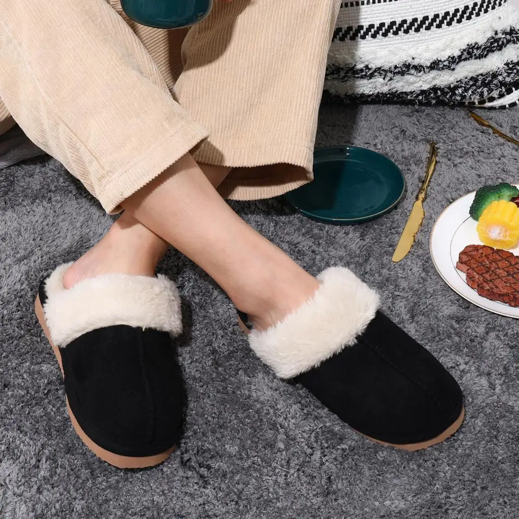 Fluffy Memory Foam Fur Slippers for Women - true deals club