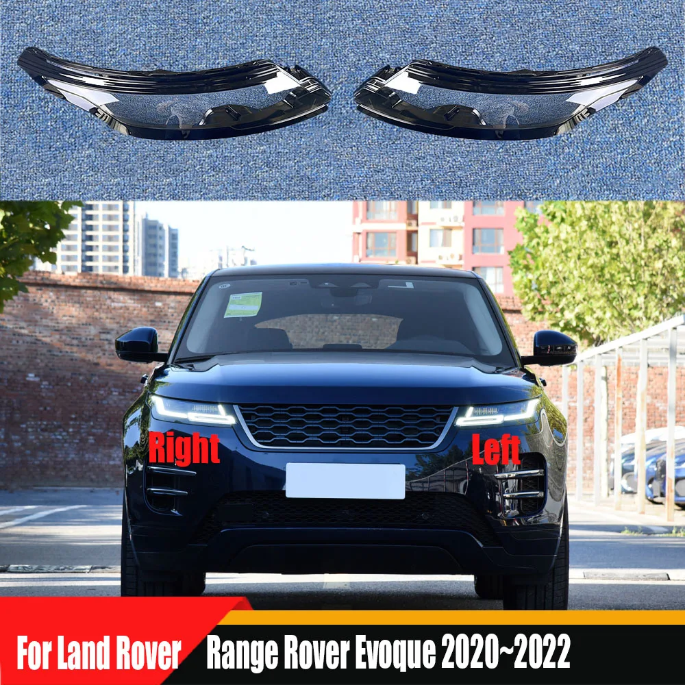 

For Land Rover Range Rover Evoque 2020~2022 Front Headlamp Cover Transparent Lampshade Headlight Shell Lamp Shade Plexiglass