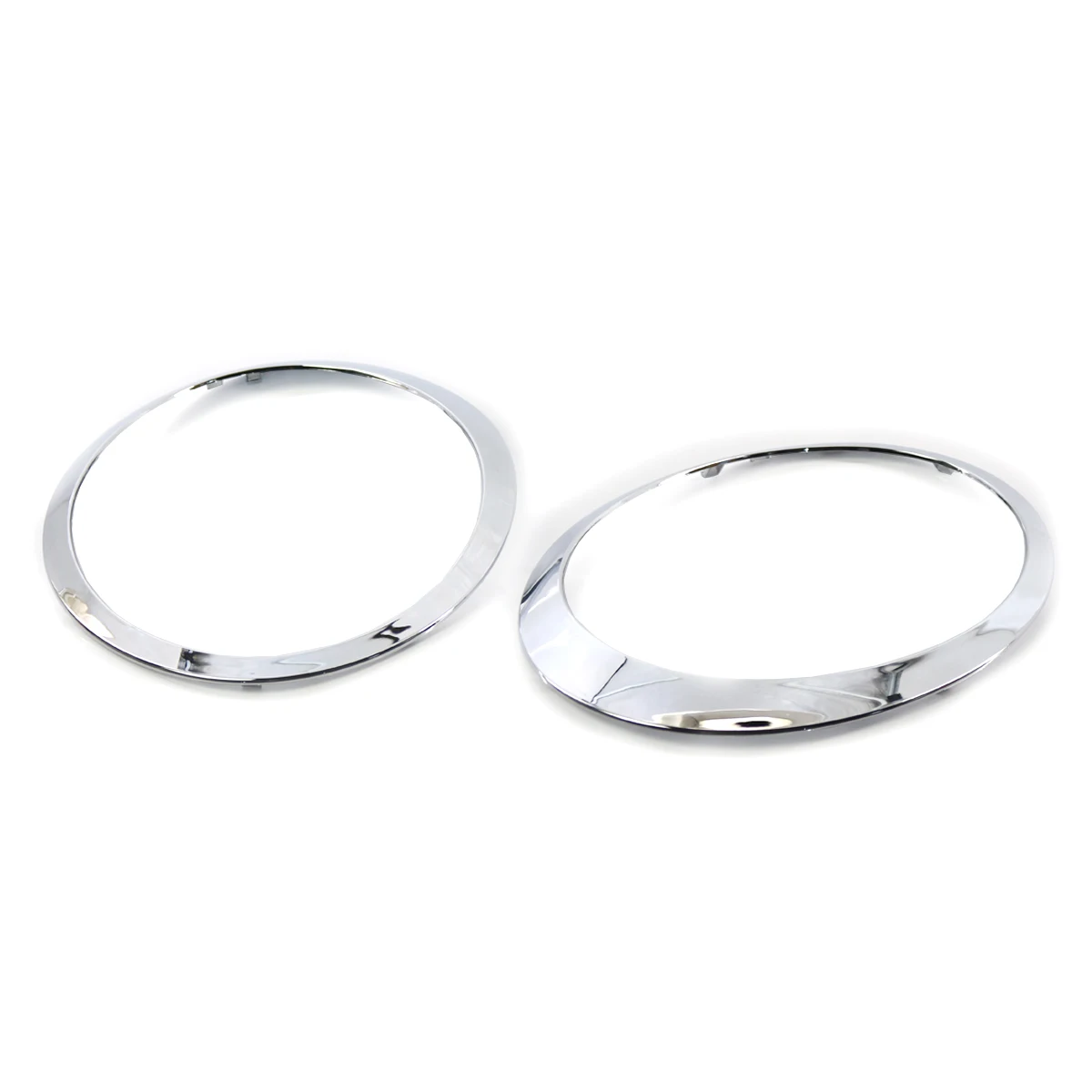 Bague de garniture de phare ABS chromé argent, pour Mini Cooper