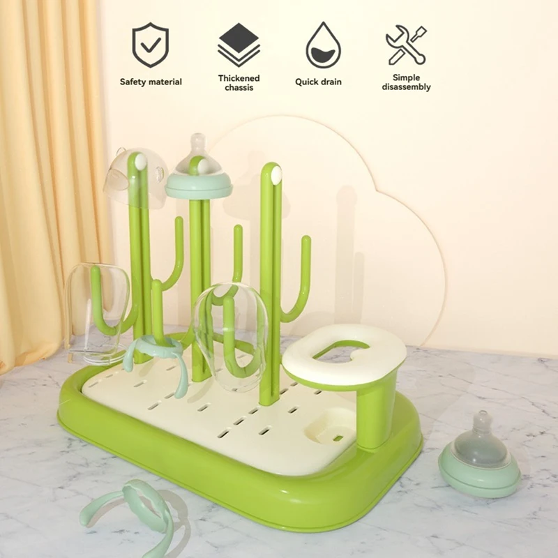 Bottle Drying Rack, Drain Bottle Rack, Drying Brush, Pacifier Brush Holder