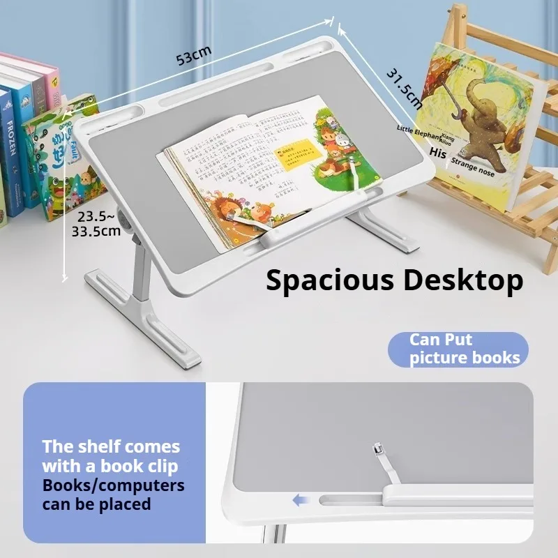 Eary Book Stand for Reading Height Angle Adjustable Laptop Holder for Bed Foldable Portable Stand Gifts for Kids Friends Women