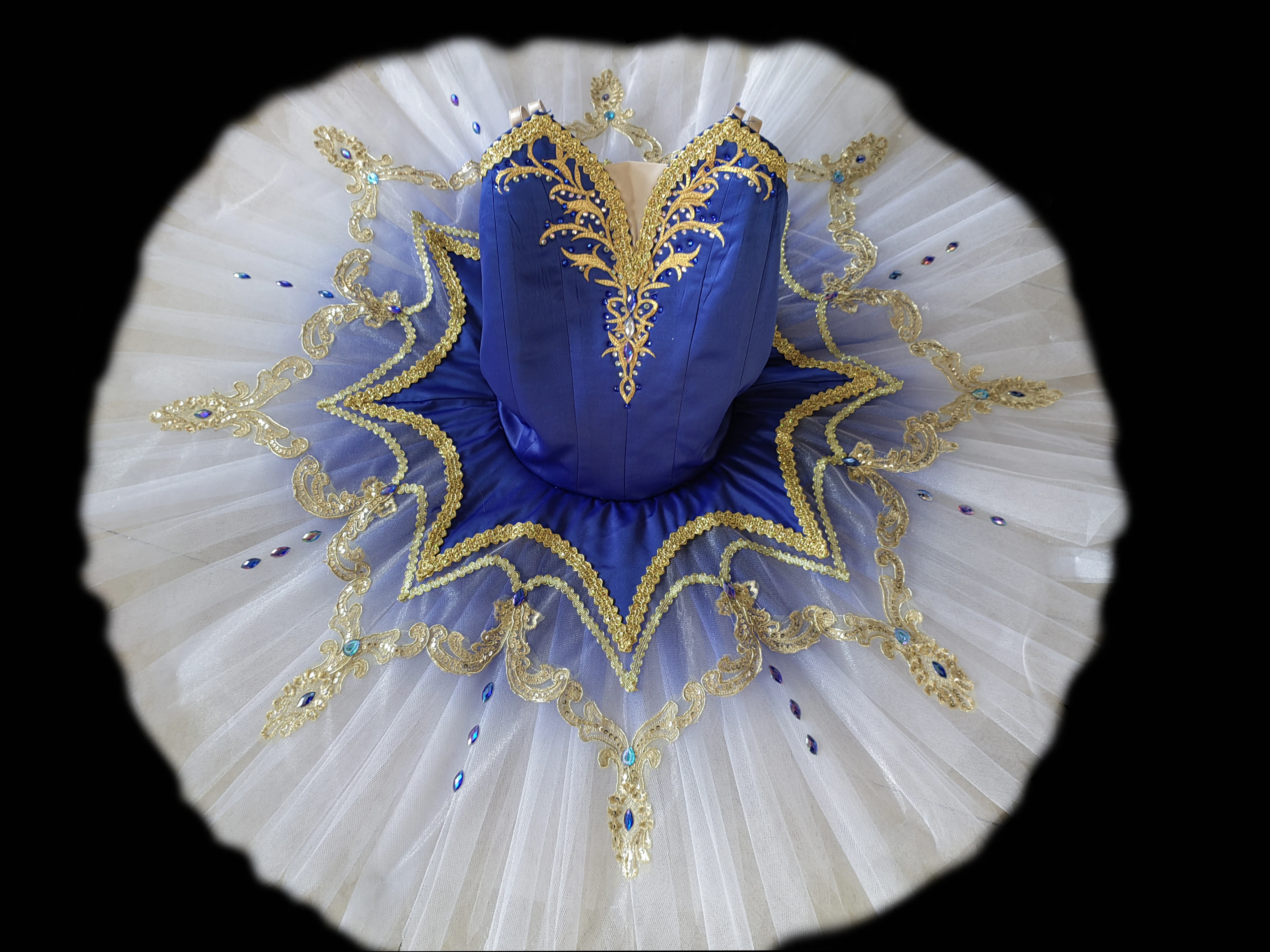 

Professional adult children's ballet dress Blue Pachita Variations Sleeping Beauty Professional Ballet performance tutu