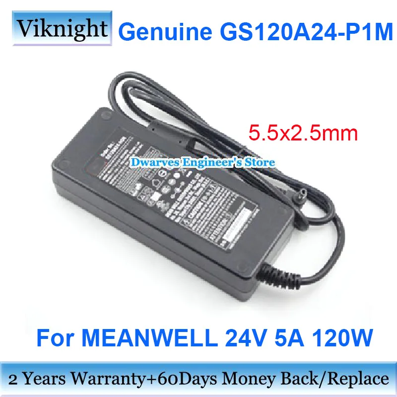 

Genuine MEANWELL Ac Adapter GS120A24-P1M GS120A24-R7B H0N 24V 5A 120W Laptop Adapter Power Adapter Charger