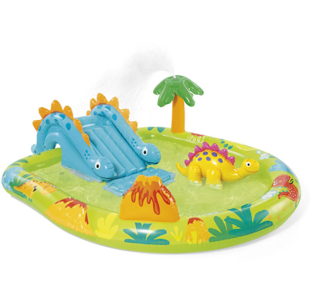 Environmental Protection PVC Thickened Volcanic Island Dinosaur Park Pool Inflatable Children's Family Pool 1
