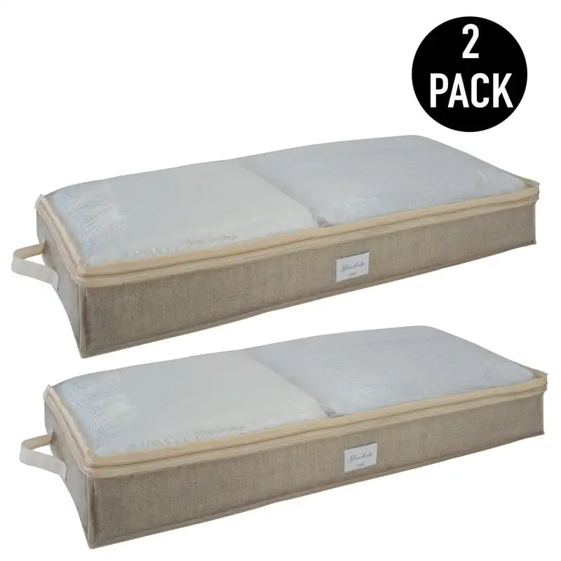 

Pack Under the Bed Storage Bag in Beige Nonwoven Washbag Tarot bag Mesh bags Mailing bags Stuff bag Reusable bags Storage bags f