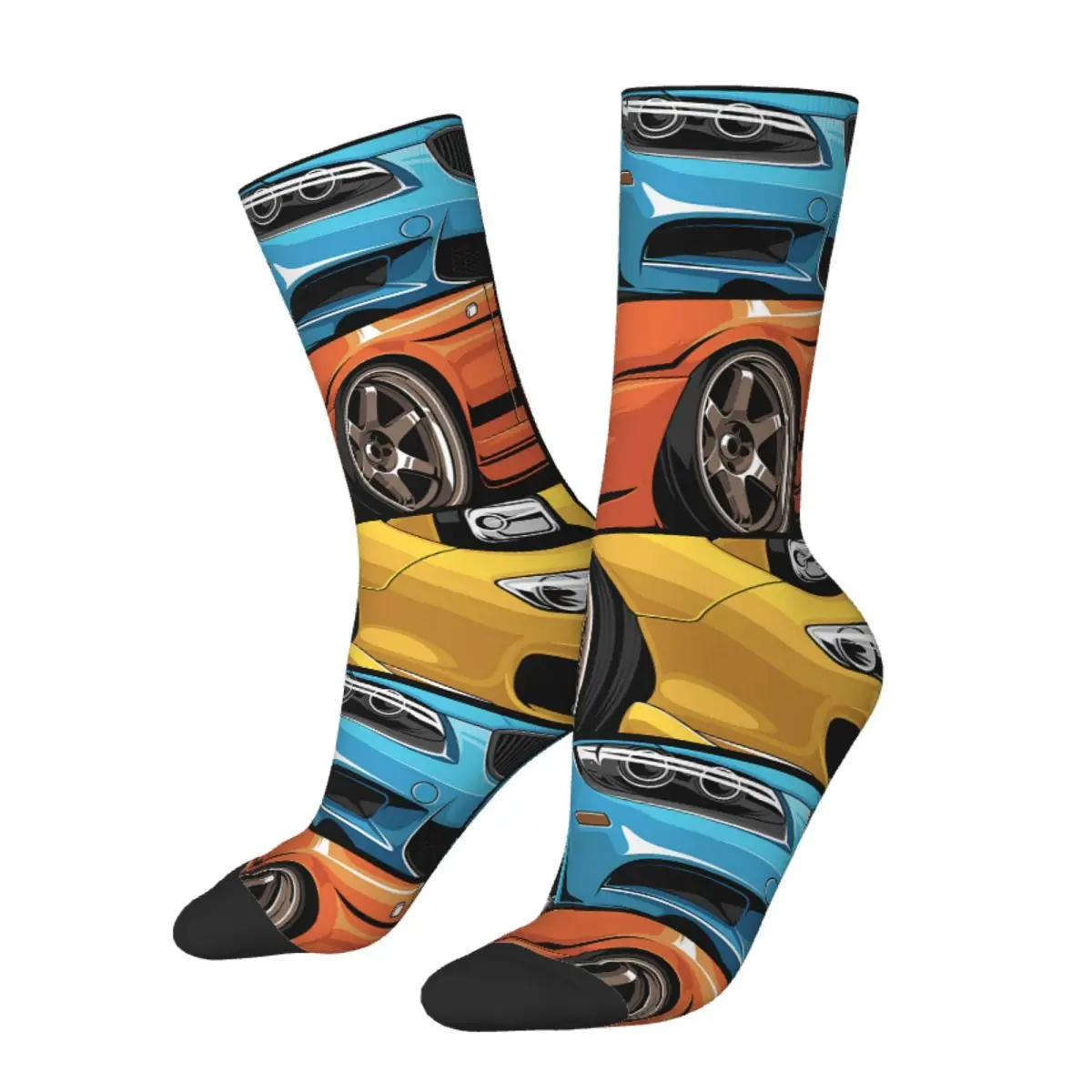 

Модные мужские носки JDM спортивные Автомобильные фары и колеса носки супер мягкие спортивные женские мужские носки зимние подарки