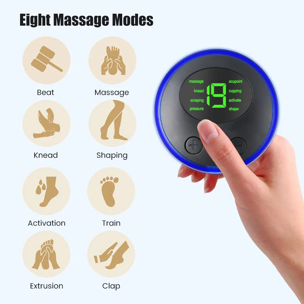 EMS Cervical Spine Massager Mini Electric Neck Massager Tens Low Pulse Neck Back Body Muscle Stimulator Arm Leg Relaxation Pads