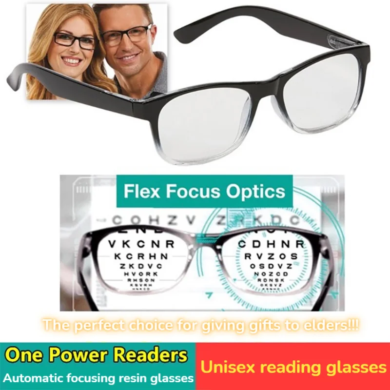 Auto focus Reading Glasses High Quality Women's Auto Adjusting Dual focus Reading Glasses Men's