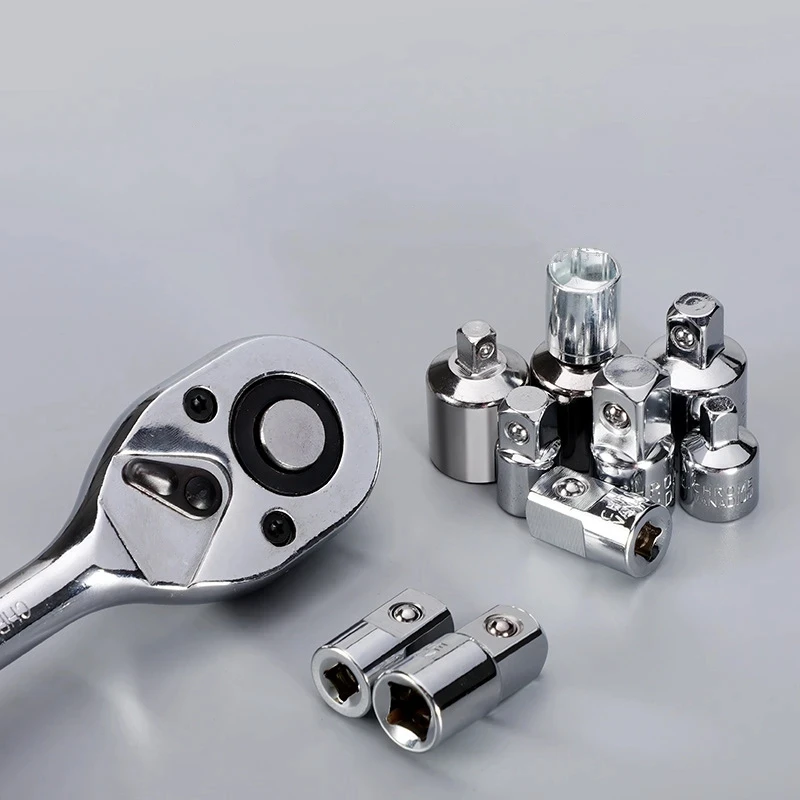 1/2 1/4 3/8 Ratchets Wrench Socket Adapter Converter Transfer Socket Wrench Ratchet Sleeve Adapter Drive Spanner Connecting Head