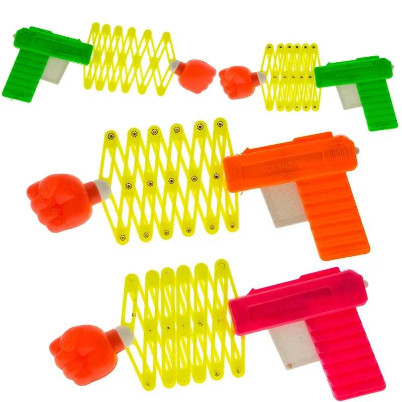 Klasik Teleskopik Yumruk Dublör Oyuncak Tabanca Komik Çocuk Çocuk Parti Tatil Hediye Malzemeleri Elastik Teleskopik Yumruk Oyuncak Çocuk Silah