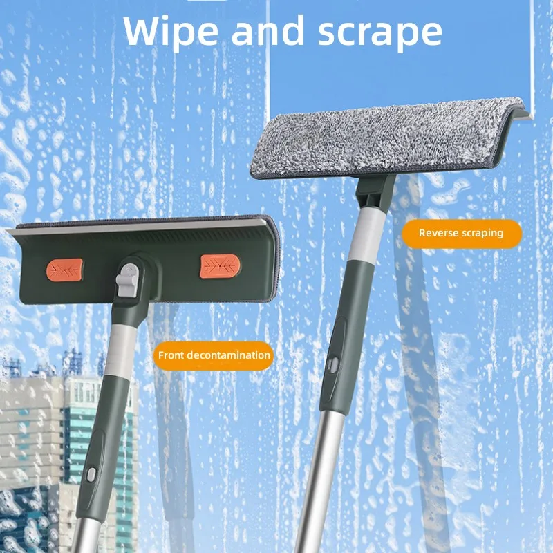 Window Cleaning Tool Extended Glass Window Cleaner Mop Silicone Squeegee Washing Brush Household Cleaning Tools glass window scraper window cleaning squeegee glass scraper cleaning squeegee window cleaner window cleaning tool silicone scraper cleaning brush scraper cleaner scraper tool glass cleaner brush glass cleaning brush