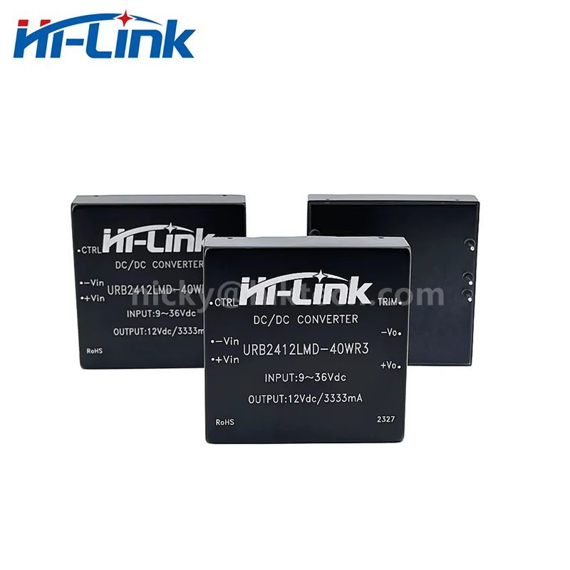 Hi-Link URB2412LMD-40WR3 Step Down Isolated Power Supply Module 40W 24V to 12V 3333mA Output DCDC Intelligent Switch Converter