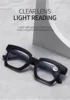 Oversized Square Reading Glasses Women Men Hyperopia Eyeglasses Prescription Diopter Eyewear +1.5 +2 +2.5 +3 +3.5 2
