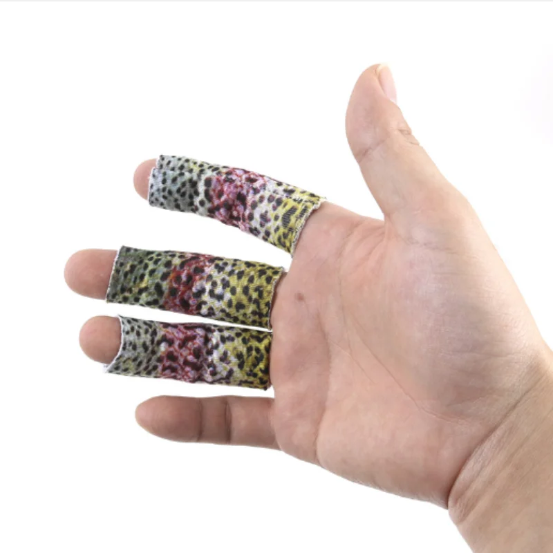 6pcs Protecting Fingers Finger cots Single finger Wear resistant Strip the wire Far throw protection Fishing gear accessories disposable finger caps