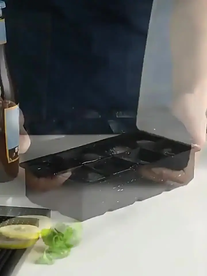 Большой лоток для льда большая пищевая силиконовая форма кубиков квадратный