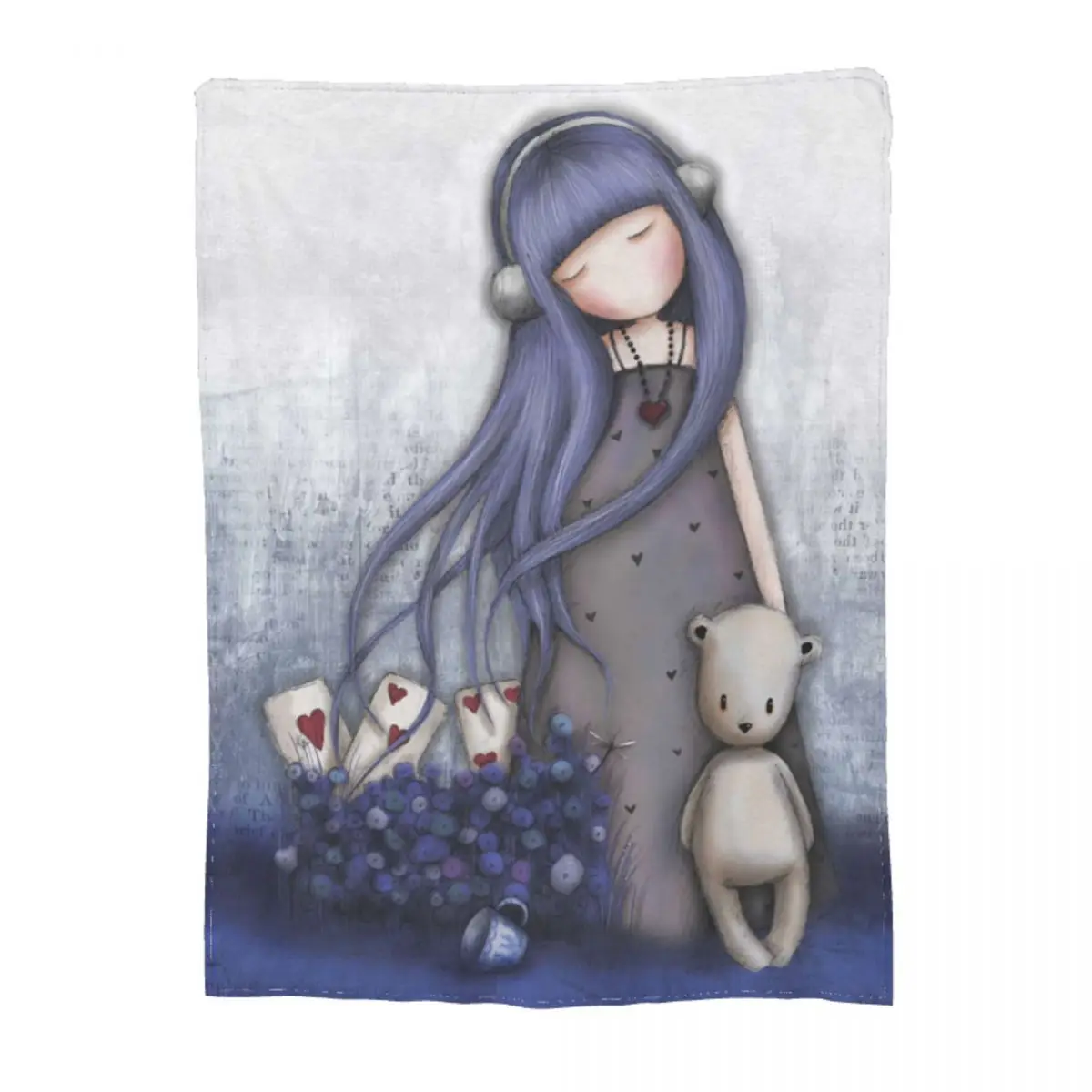 Coperta Morbida Santoro Gorjuss Accessori Merch Flanella Vestito Per Tutte Le Stagioni Gorjuss Cartoon Throw Coperta Relax Leggero