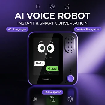 Robot Vocale AI Personalizzato, Agente AI GPT LLM, Chatbot Compagno Multilingue con Riconoscimento Emotivo, Protezione della Privacy, Terminale Intelligente