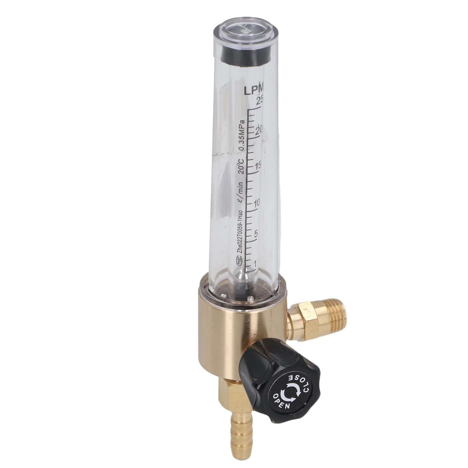 Gas Flowmeter Regulator Gas Meter NPT1/4-18 Tapered Thread Accurate Design 1-