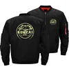 Bonzai Records Men Bomber Jackets Thick Pilot Hardcore Graphic Outerwear Fashion Clothing 1