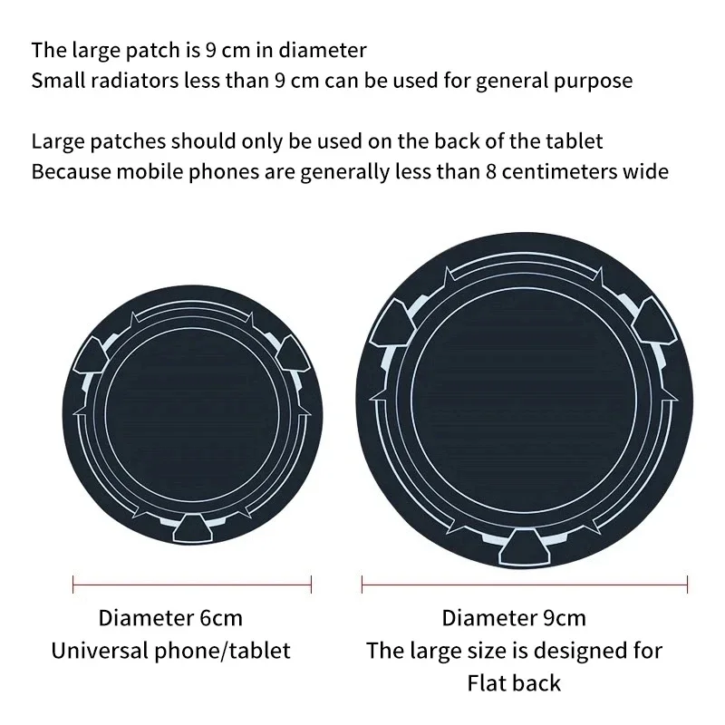 Magnetic Metal Plate Ring for Car Holders - Universal Tablet Stand Accessory
