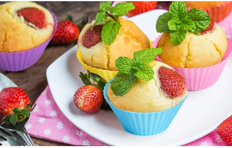 10/20/50Pcs Silicone Cupcake Baking Cups, Reusable Non-Stick Muffin Liners, Heat-Resist... - SKU SCBC1529 - UGI Packaging