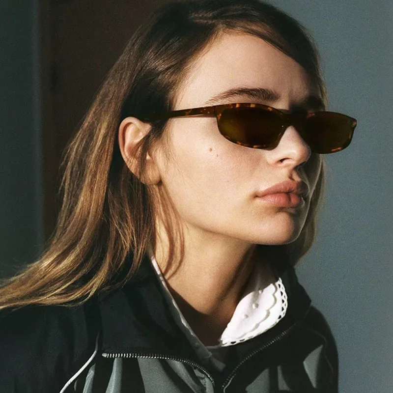 Luxusmarke Designer Kleiner Rahmen Y2K Sonnenbrille Damen Für Männer 2025, beliebte Sonnenbrille Vintage Punk Hip Hop Outdoor Schatten UV400 – Detail 1