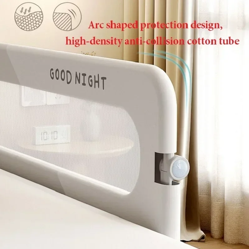 Indoor Foldable Baby Bed Guardrail Bedroom Railings for Children Sleeping Protective Barrier Rail Anti-Fall Safety Infant Fence bed barrier