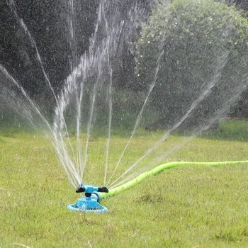 360° Auto-Rotating Sprinkler Nozzle-Adjustable Spray Patterns for Lawn/Garden/Agricultural Irrigation Water-Saving Tool Garden