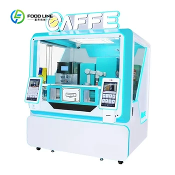 Distributore automatico di caffè a gettoni personalizzato - Braccio robot ghiacciato adattabile per tè al latte/Espresso/Cioccolata calda