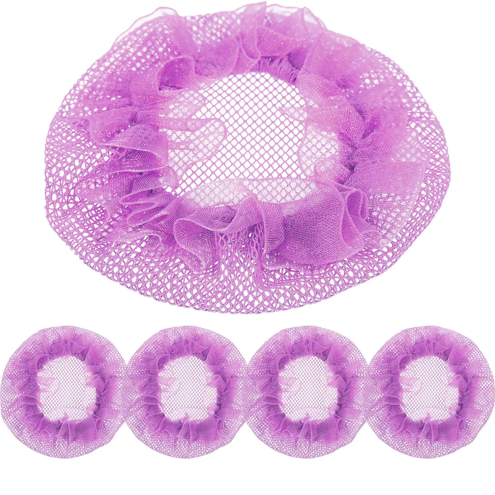 5 Pcs Ballet Hair Bun Net Nets Cover Dancing Bobby Pins for Women Barrettes Invisible