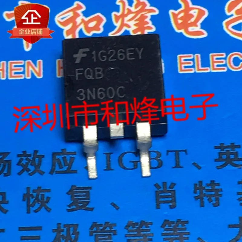 

5PCS-10PCS FQB3N60C TO-263 3A 600V NEW AND ORIGINAL ON STOCK
